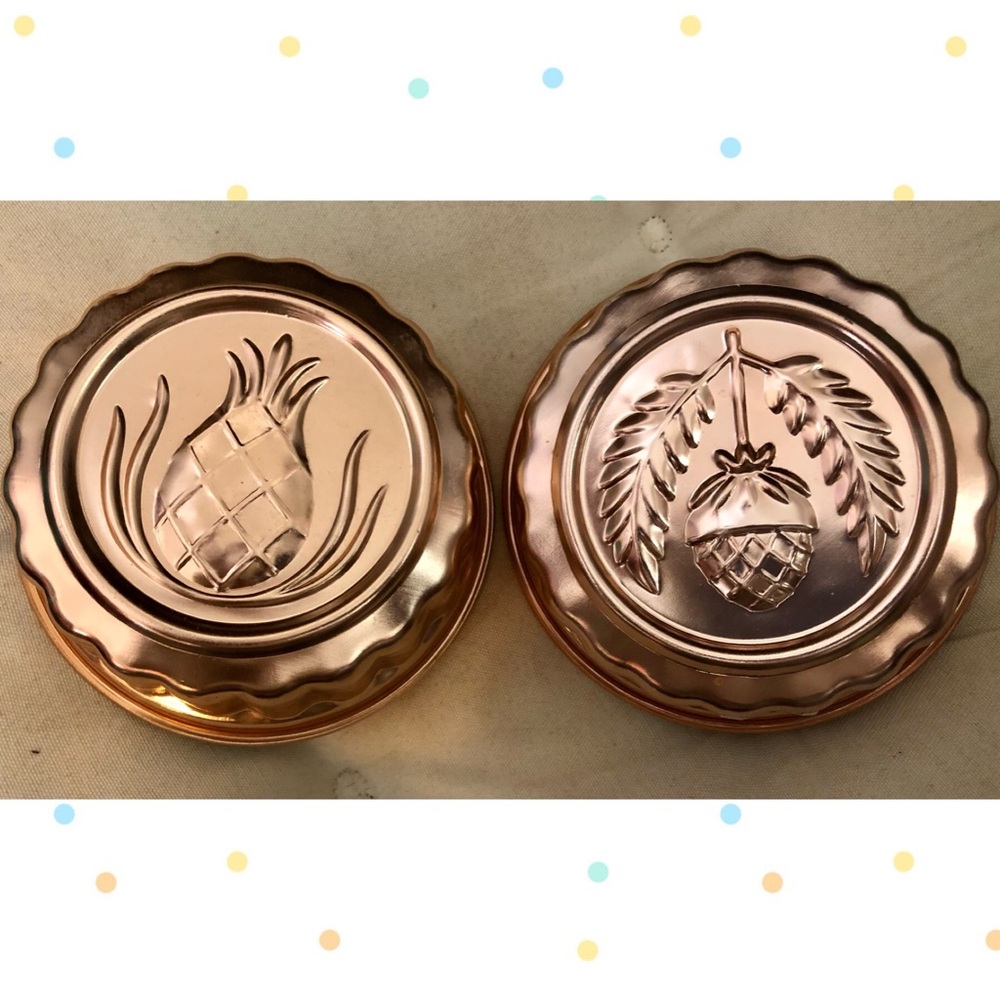 Vintage! Copper Toned Scottish Thistle (Jello/Baking) Molds Kitchen Decor 80s - Picture 8 of 8